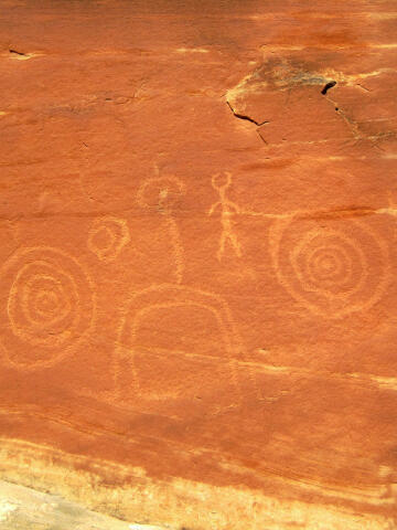 Lower Mule Canyon Petroglyph Panel