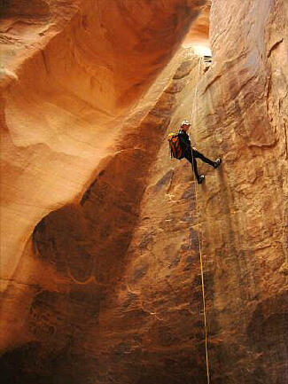 Bruce on the final rappel