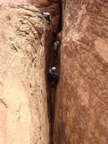 Up climb in Raven Canyon