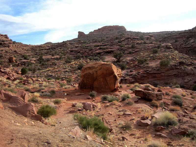 Birthing Stone as seen from the road.