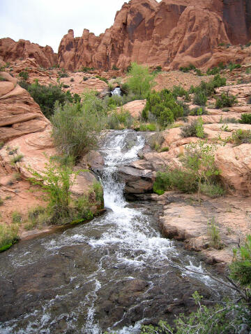 River above the falls