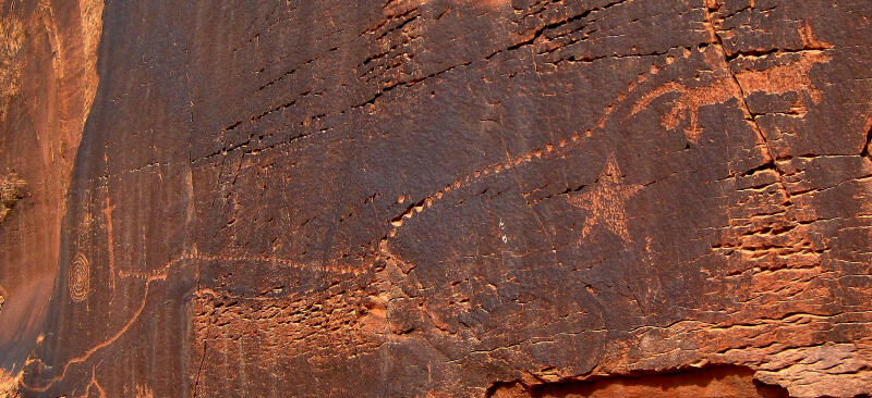 TV Sheep Petroglyph Panel