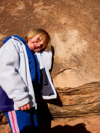 Sierra with Dinosaur Track