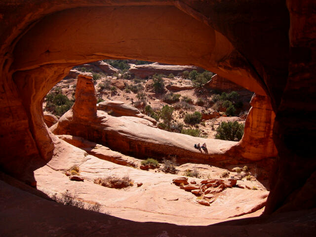 Looking through Tower Arch from the back side.