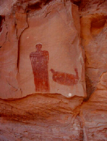 Moki Maiden Pictograph - North Wash