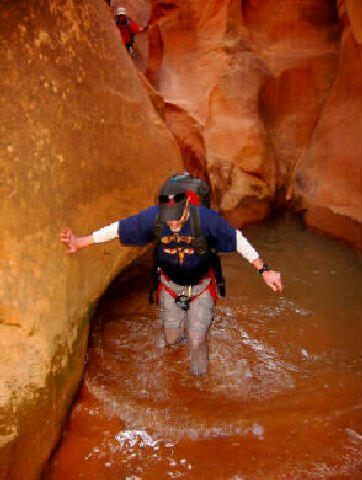 Bill Rosqvist getting wet