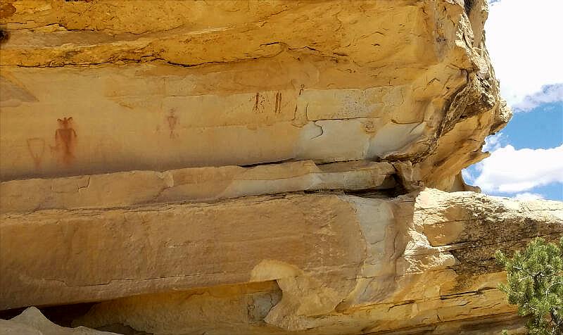 Ascending Sheep Pictograph - San Rafael Swell