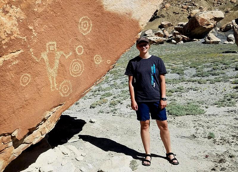 The Juggler Petroglyph - San Rafael Swell