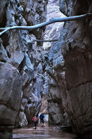 The narrowest section of The Chute of Muddy Creek.