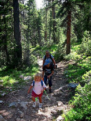 Sierra, Stormy and Shauna Backpacking.