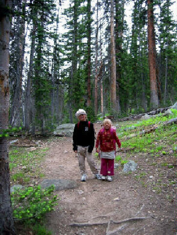 Stormy & Sierra on the trail.