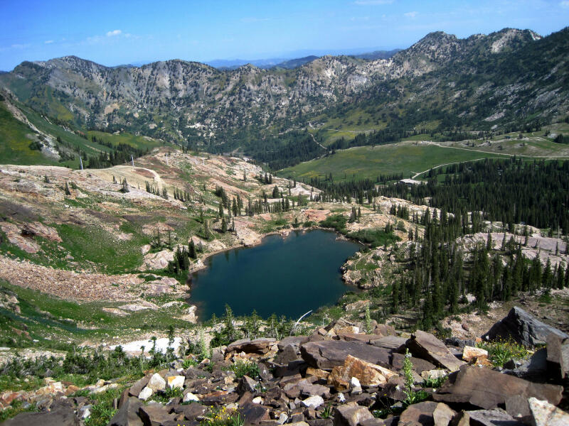 Secret Lake from above