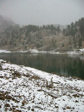 Twin Lakes with Solbright Pass behind