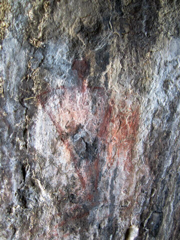 Anthropomorphic (human) figure Willard Pictographs