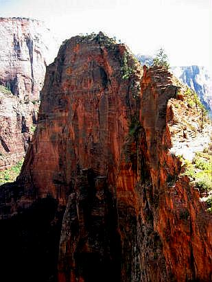 Angels Landing from Scout Lookout.