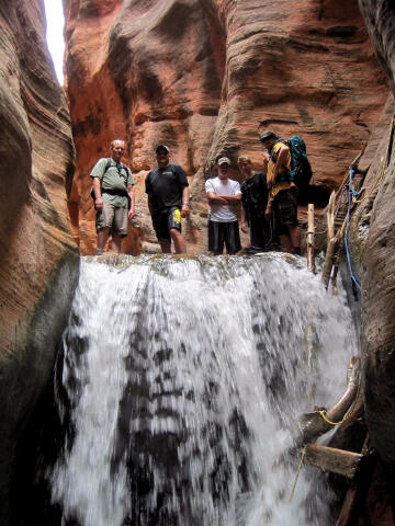 2nd major obstacle in Kanarra Creek