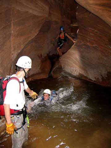 One of several swims.