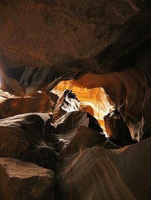 Spectacular grotto rappel